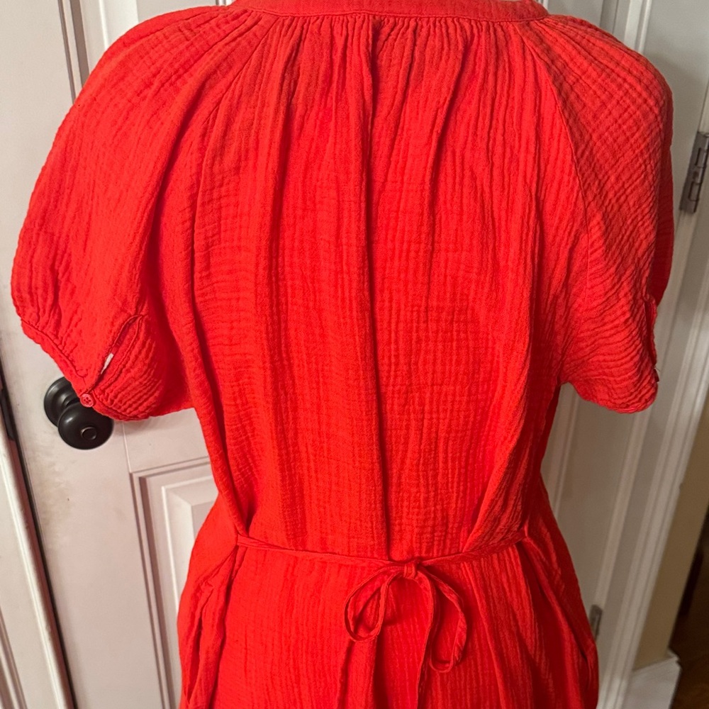 Universal Thread Red Button-Down lightweight cott… - image 4